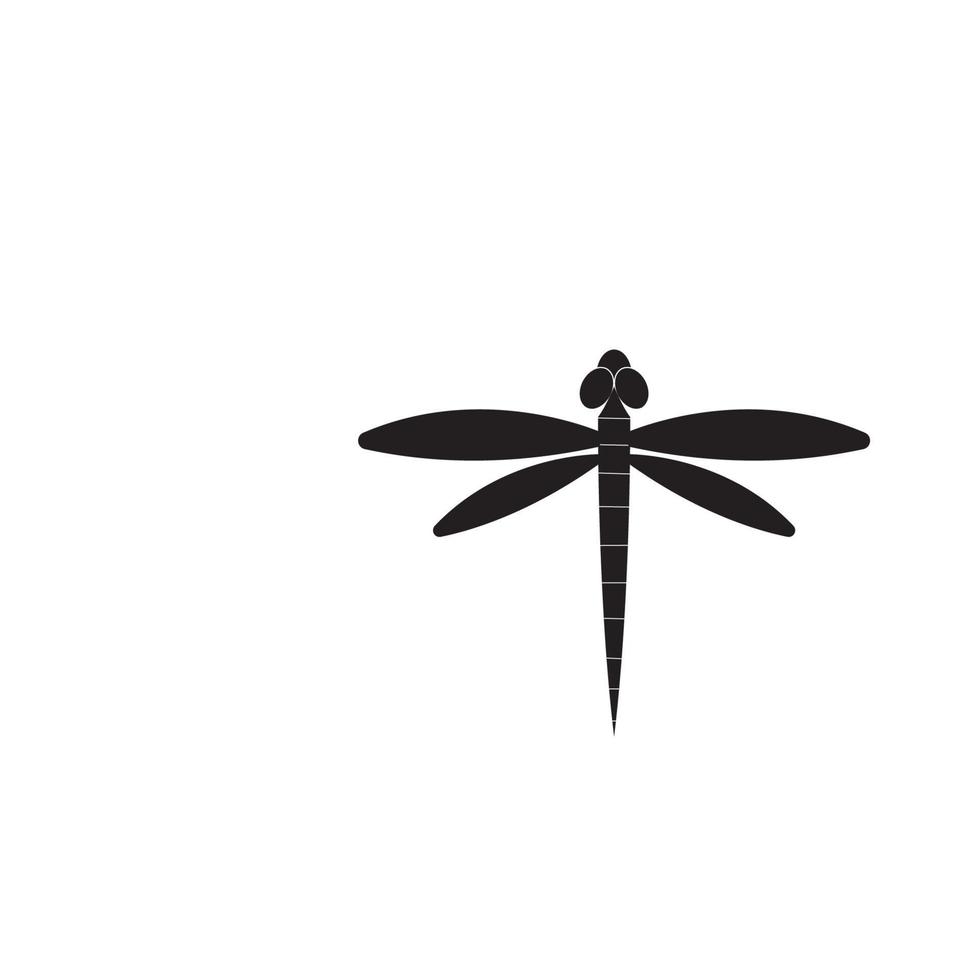 Dragonfly illustration icon design template vector