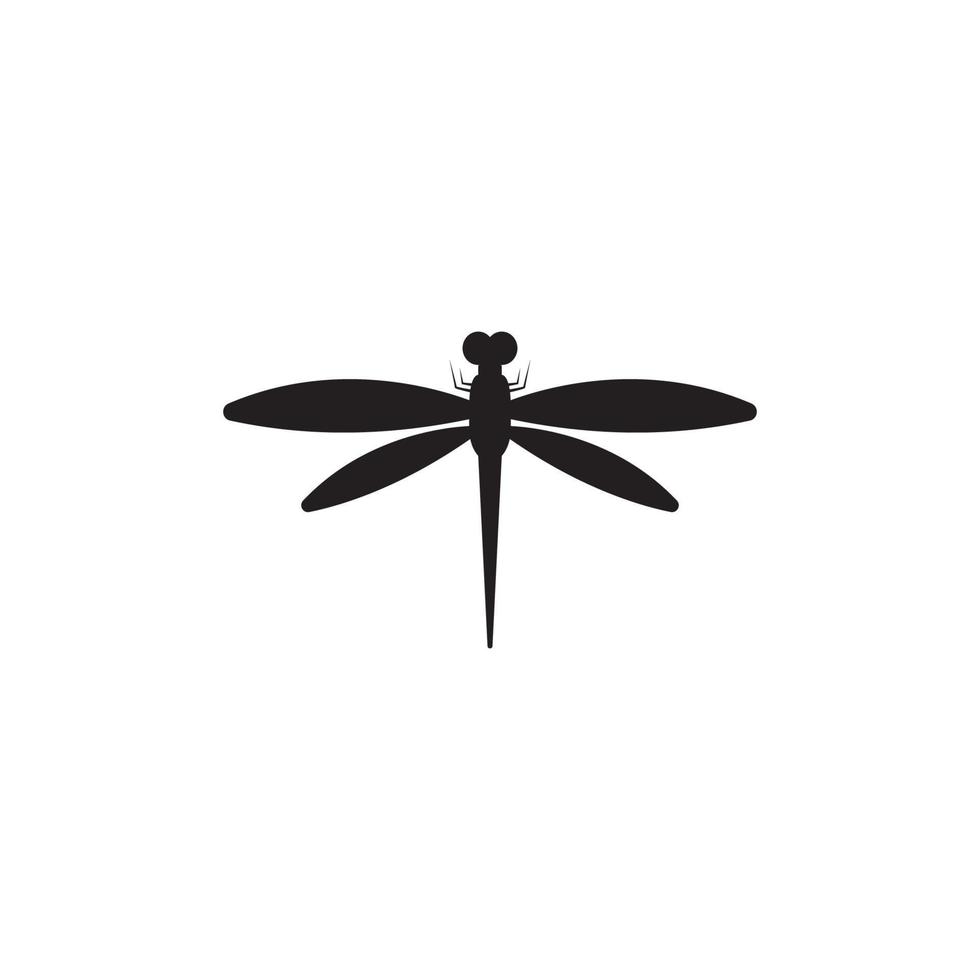 Dragonfly illustration icon design template vector