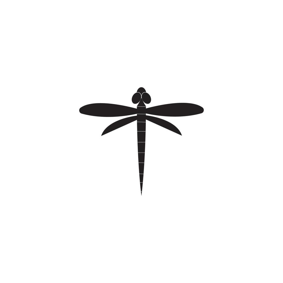 Dragonfly illustration icon design template vector