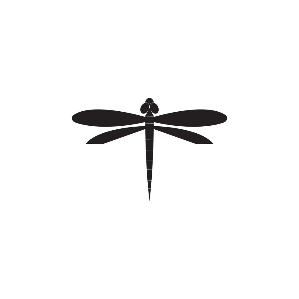 Dragonfly illustration icon design template vector