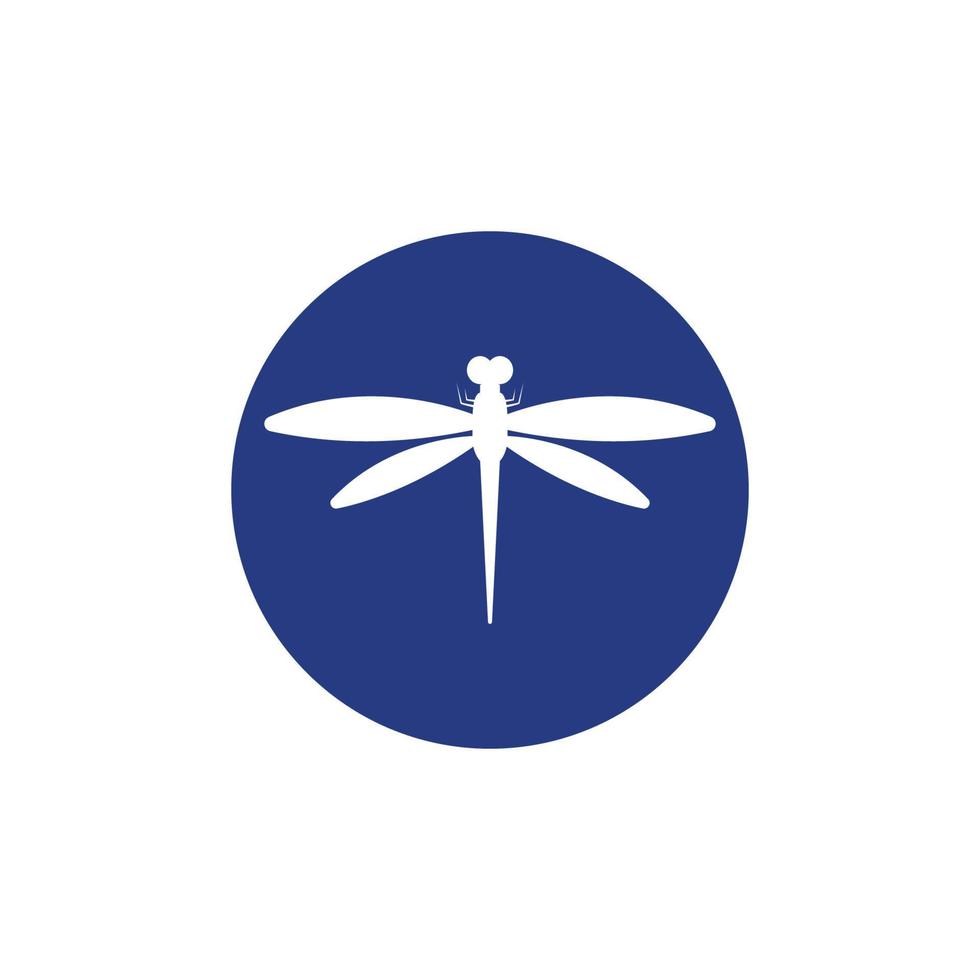 Dragonfly illustration icon design template vector