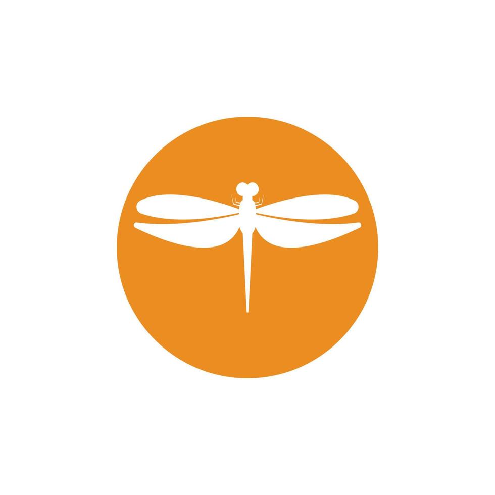 Dragonfly illustration icon design template vector
