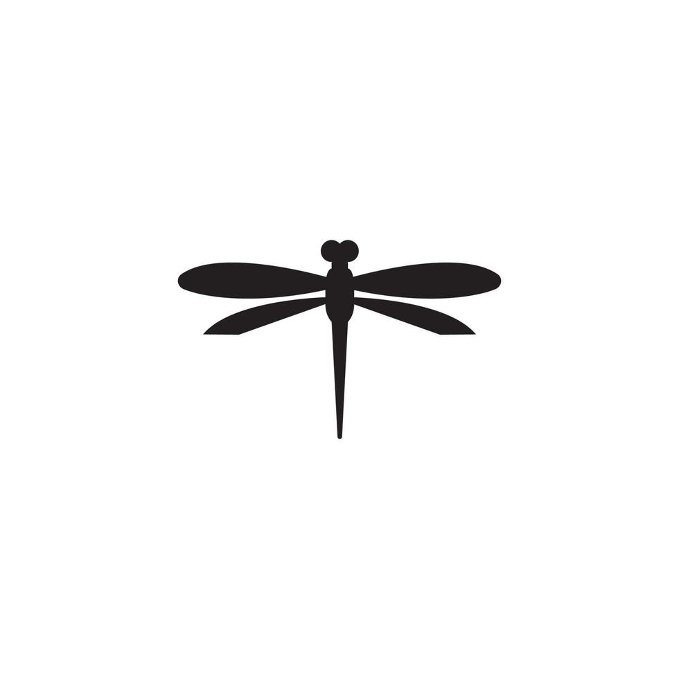 Dragonfly illustration icon design template vector