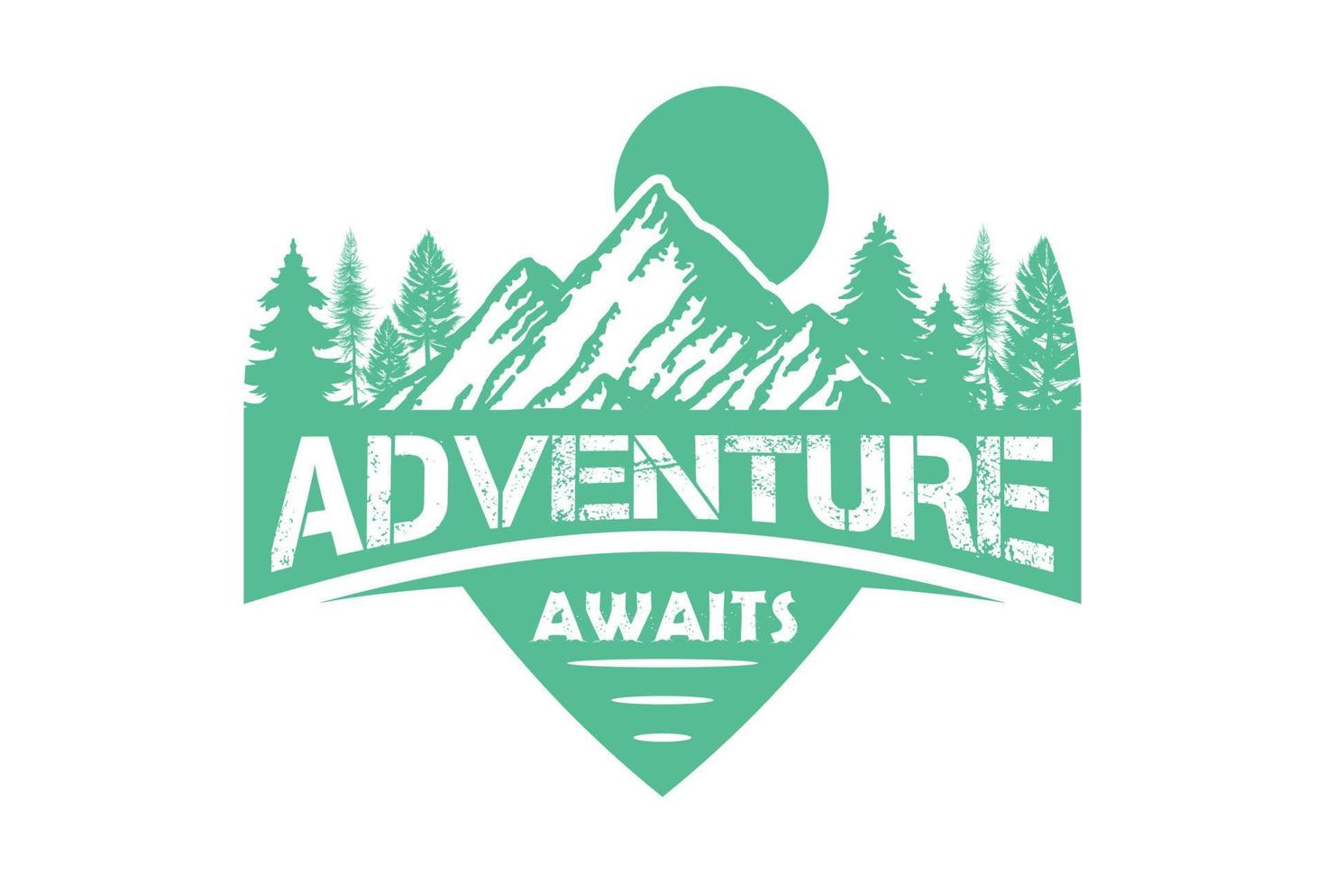 Adventure awaits modern motivational quotes t shirt design vector