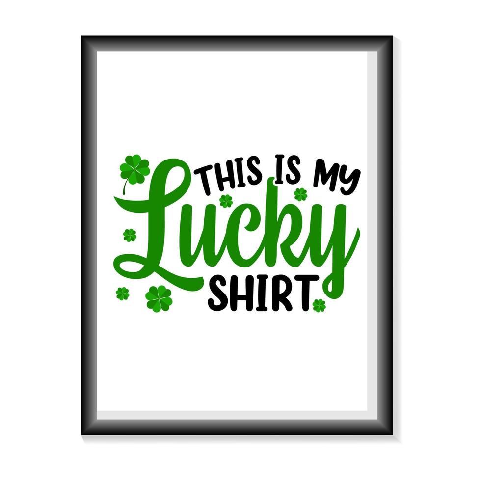 feliz tipografía del día de San Patricio en el vector de fondo blanco. feliz día de san patricio ilustración vectorial