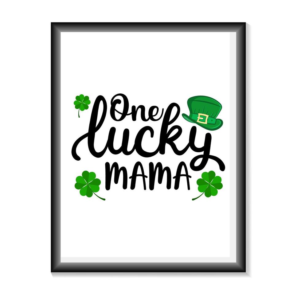 vector del día de san patricio. feliz día de san patricio tipografía sobre fondo blanco vector