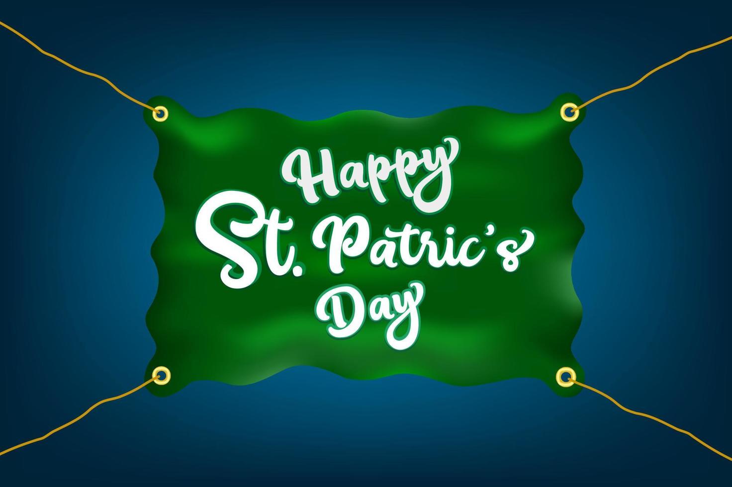 St Patrick Day Banner Template Vector