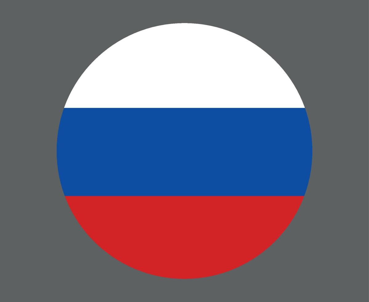 rusia bandera nacional europa emblema icono vector ilustración diseño abstracto elemento