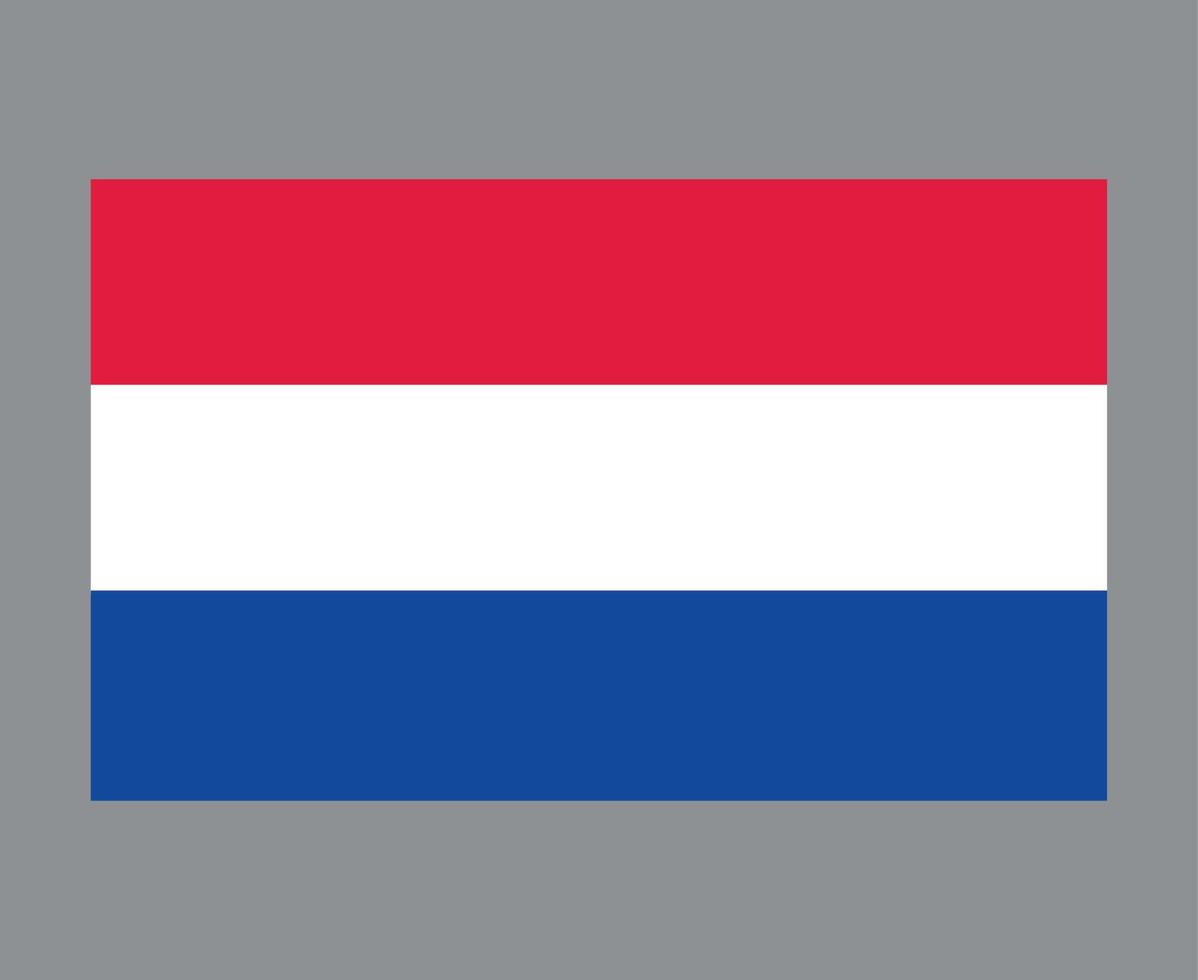 países bajos bandera nacional europa emblema símbolo icono vector ilustración diseño abstracto elemento