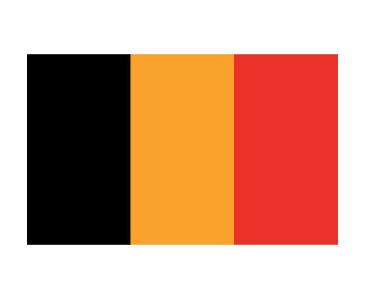 Belgium Flag National Europe Emblem Symbol Icon Vector Illustration Abstract Design Element