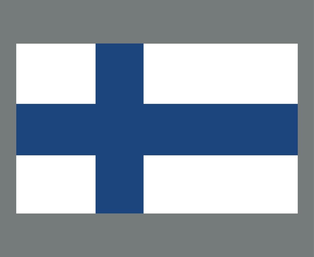 Finland Flag National Europe Emblem Symbol Icon Vector Illustration Abstract Design Element