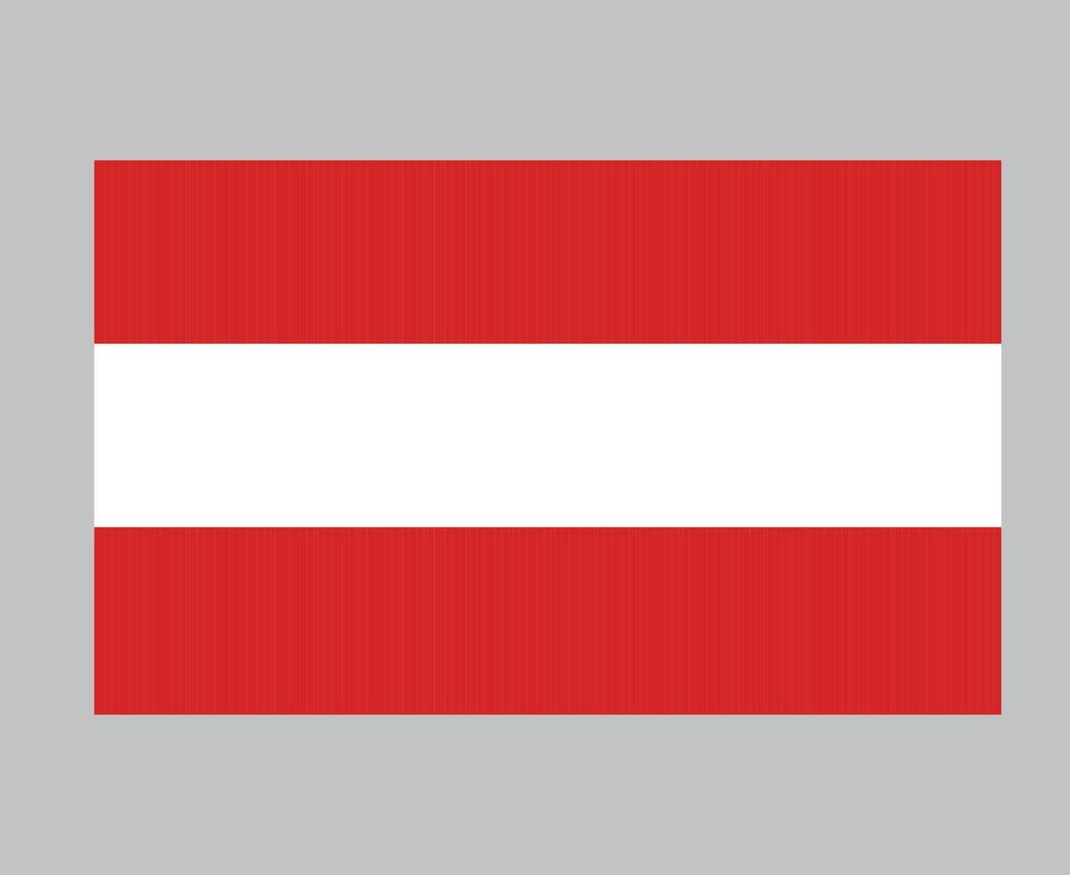 Austria Flag National Europe Emblem Symbol Icon Vector Illustration Abstract Design Element