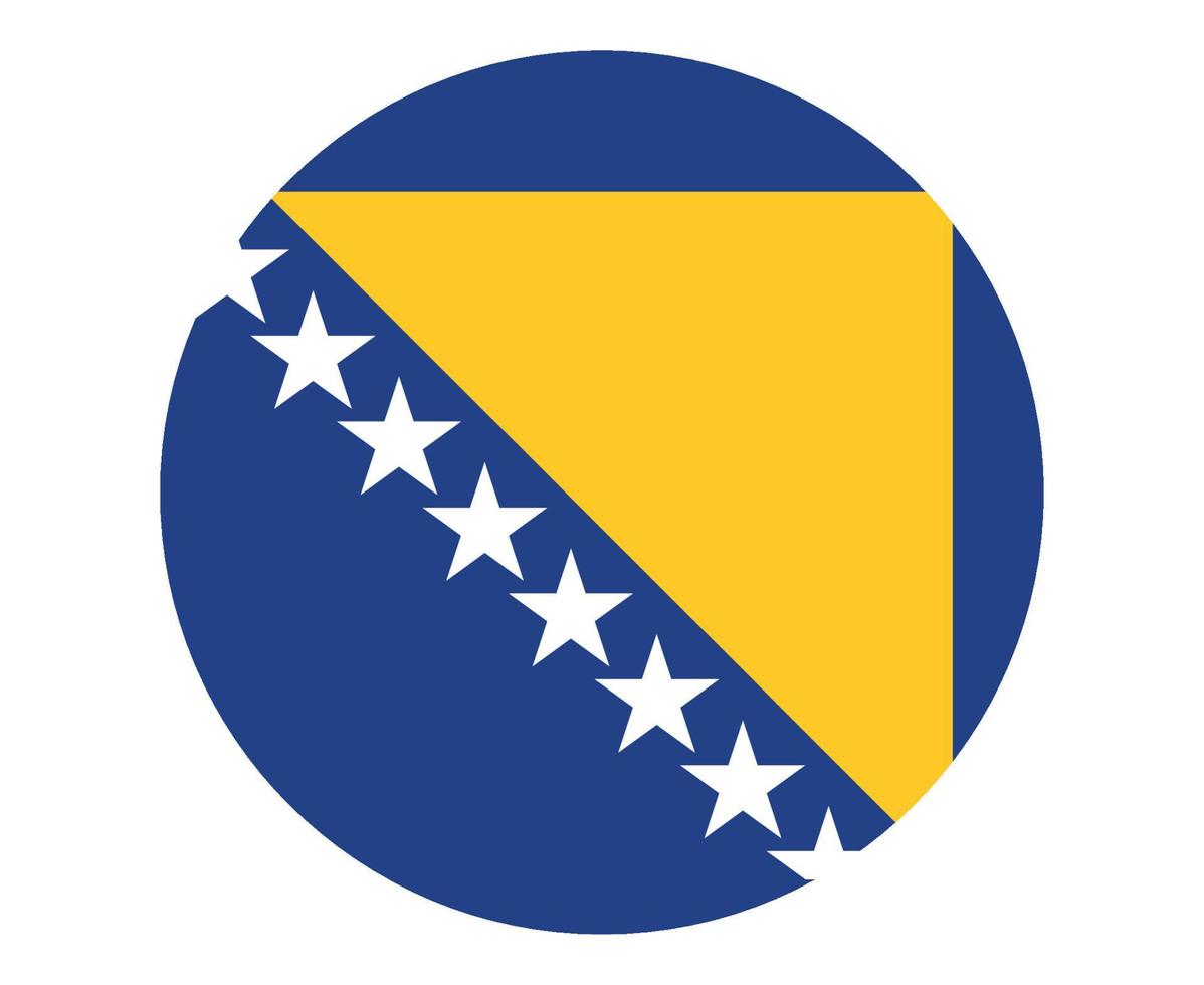 bosnia y herzegovina bandera nacional europa emblema icono vector ilustración diseño abstracto elemento