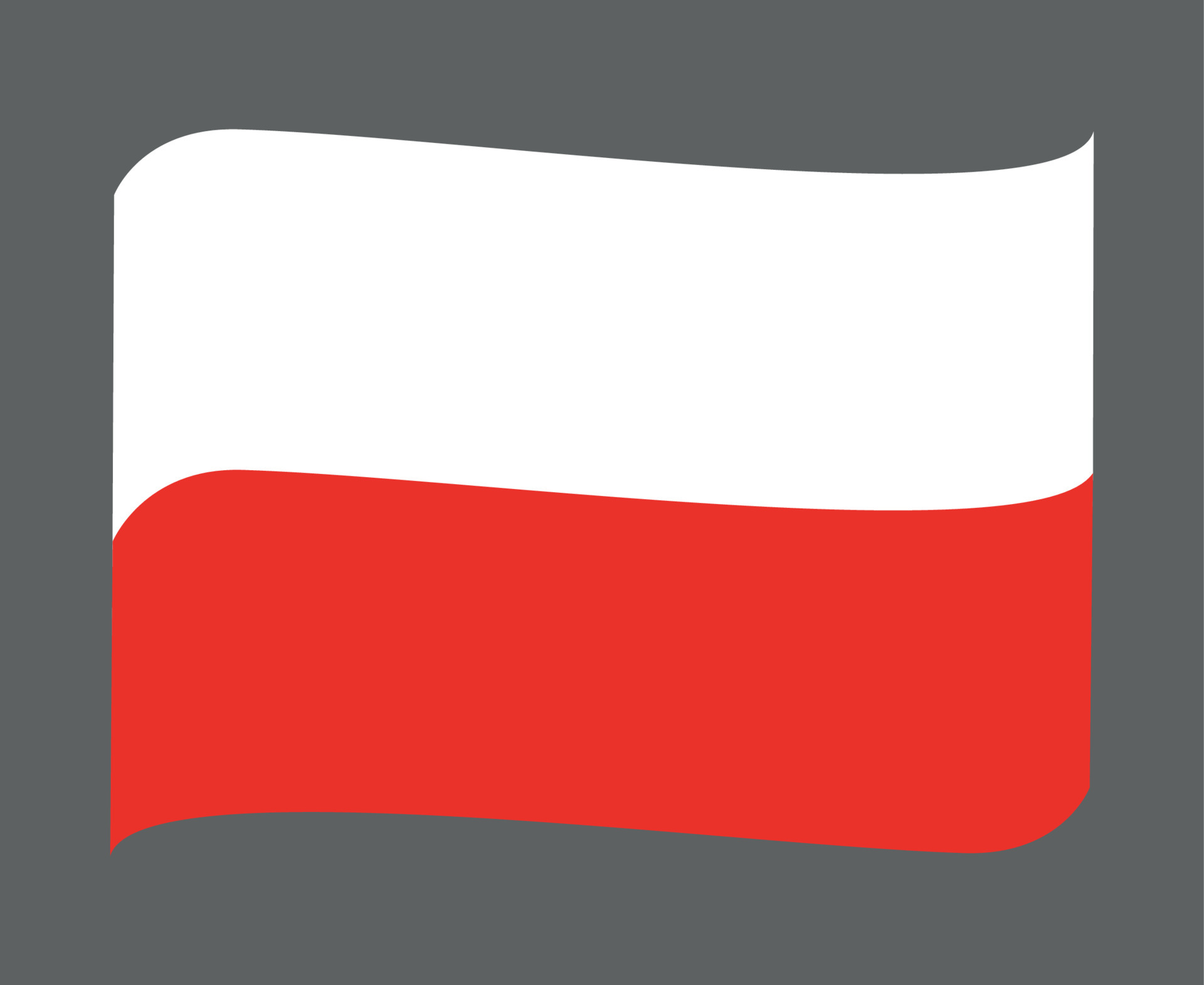 polonia bandera nacional europa emblema cinta icono vector ilustración