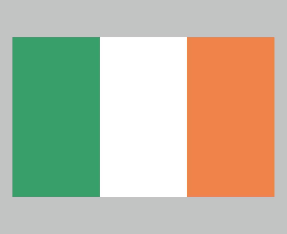 Irlanda bandera nacional Europa emblema símbolo icono vector ilustración diseño abstracto elemento