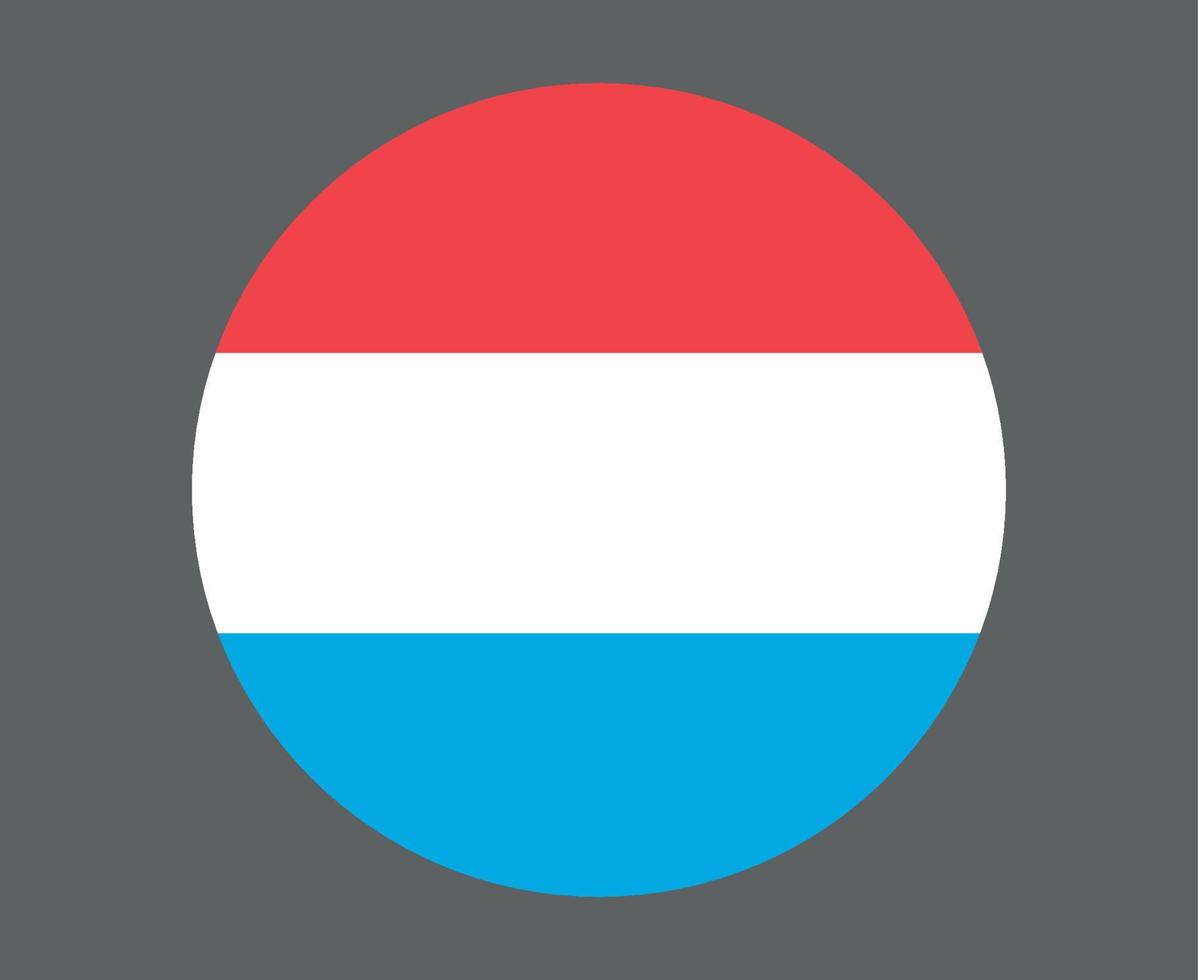Luxembourg Flag National Europe Emblem Icon Vector Illustration Abstract Design Element
