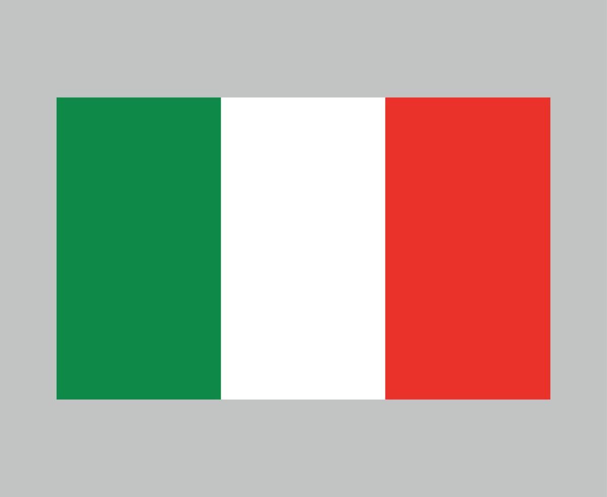 Italy Flag National Europe Emblem Symbol Icon Vector Illustration Abstract Design Element