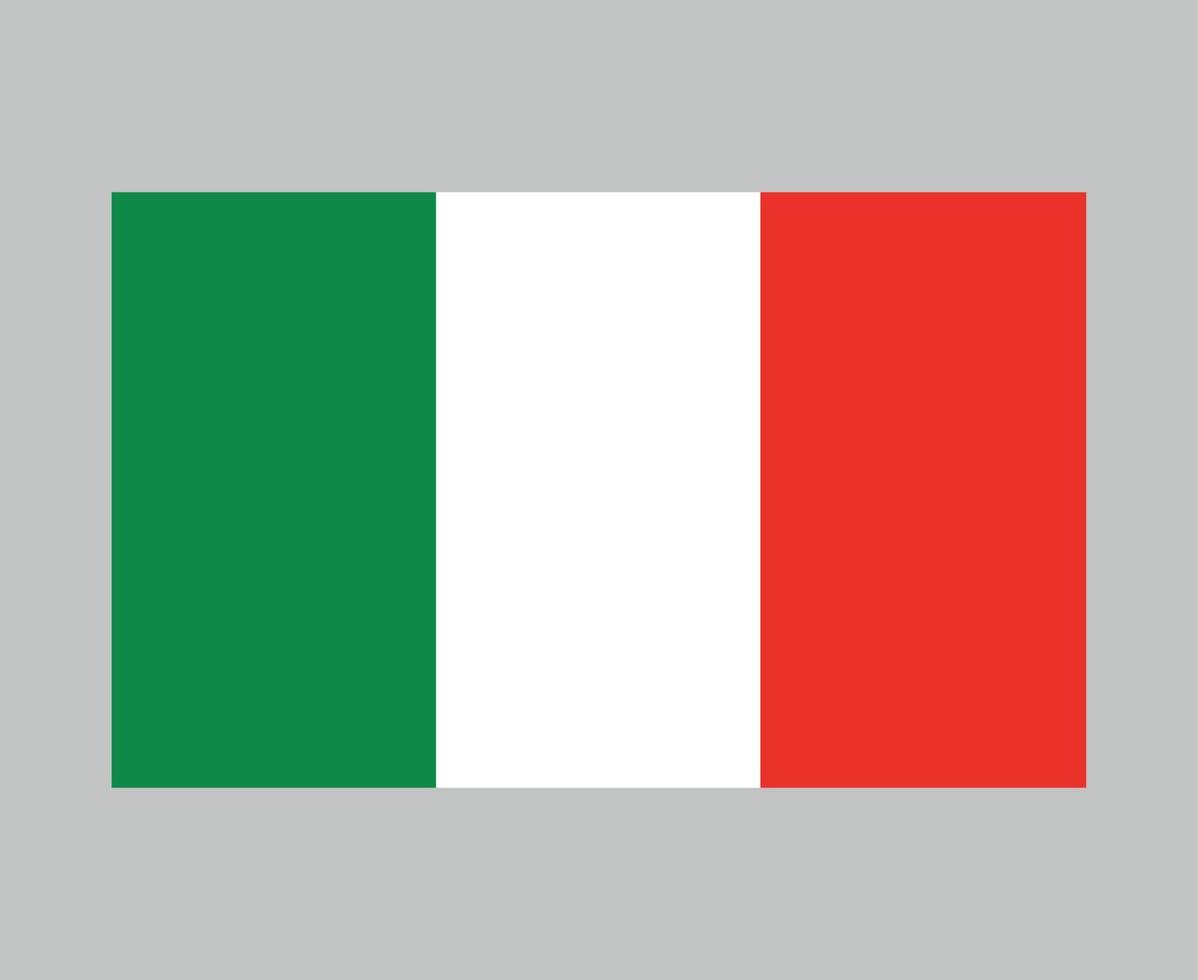 italia bandera nacional europa emblema símbolo icono vector ilustración abstracto diseño elemento