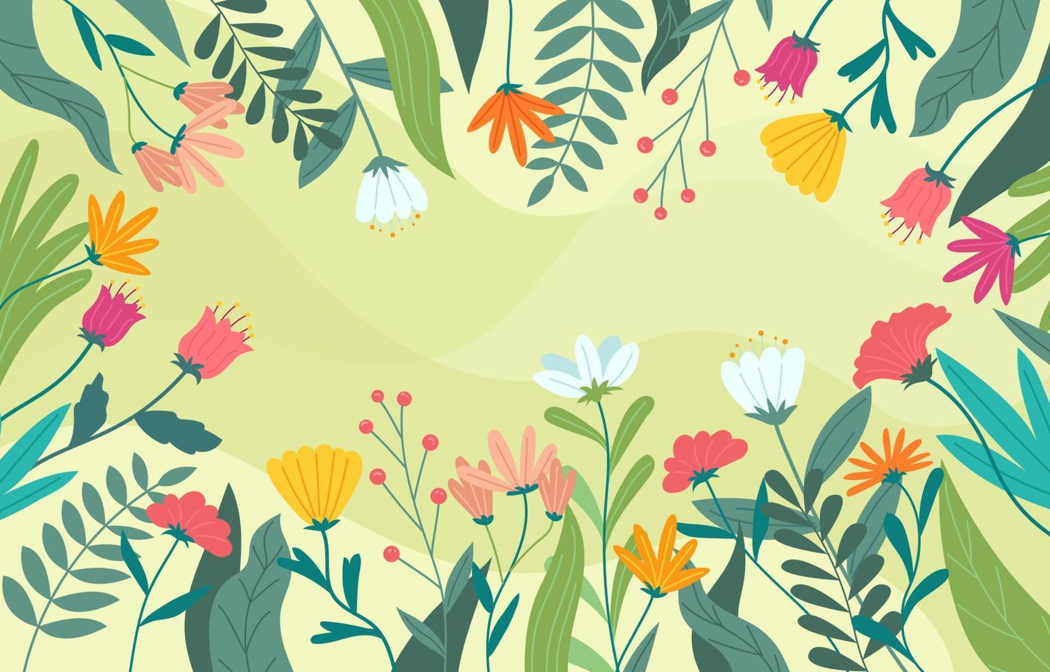 Element Floral of Spring Season vector