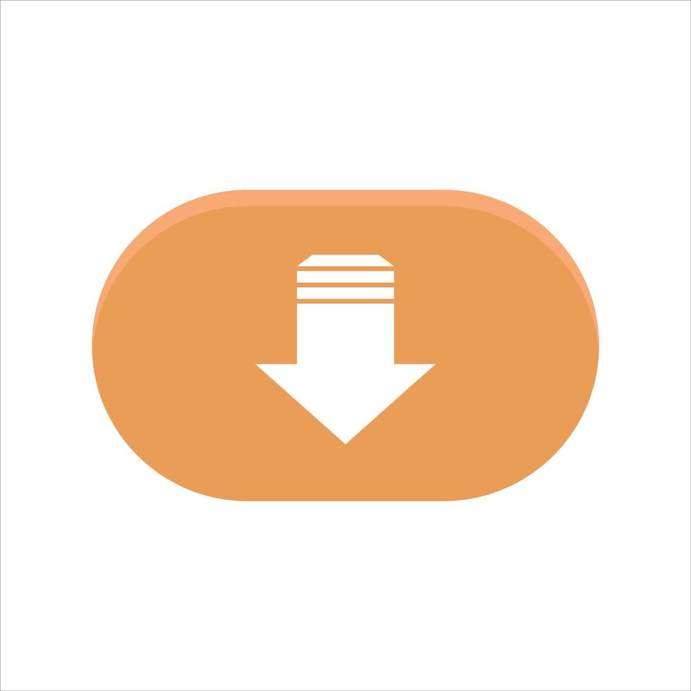 Illustration vector design of download button template.