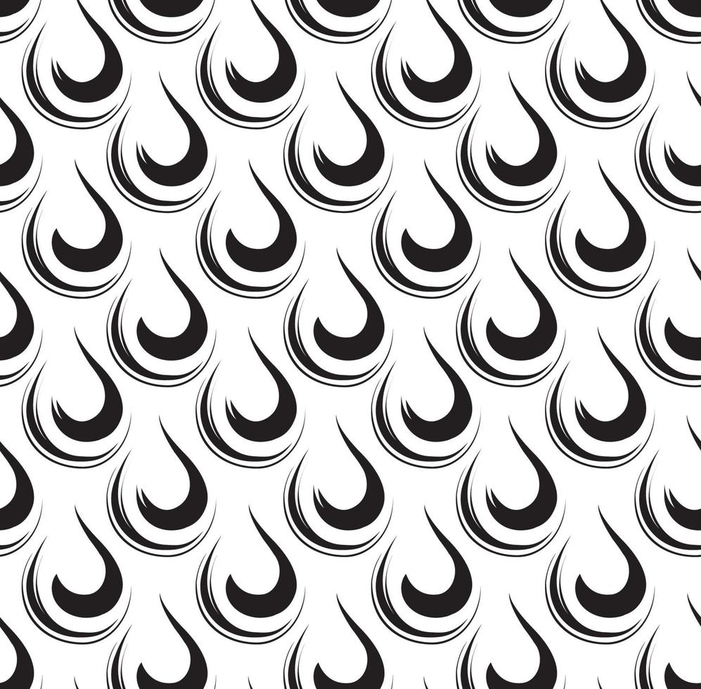 Water drop seamless pattern. Geometric abstract background with droplets. Stylish funky water-drop organic shape rain droplets texture. vector