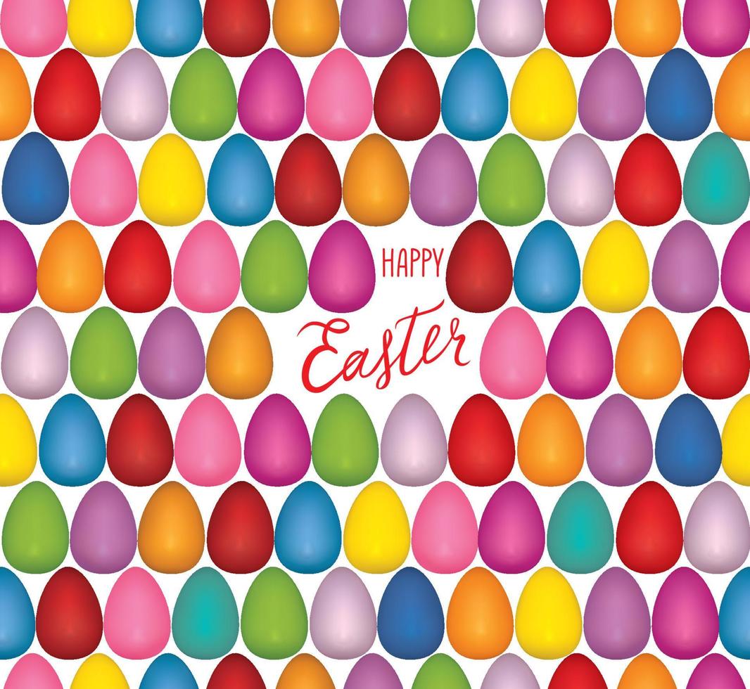 Easter egg seamless pattern. Festive spring holiday background  for printing on fabric, paper for scrapbooking, gift wrap and wallpapers. vector