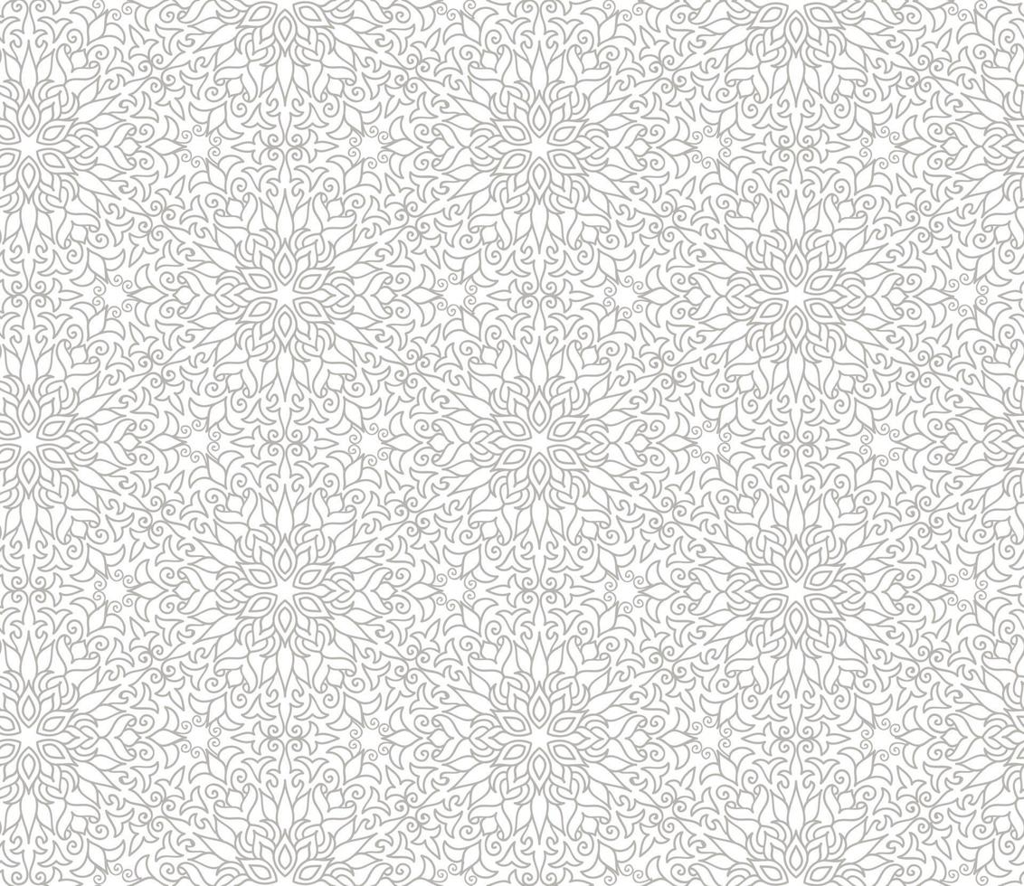 Abstract seamless pattern. Arabic line ornament with geometric shapes. vector