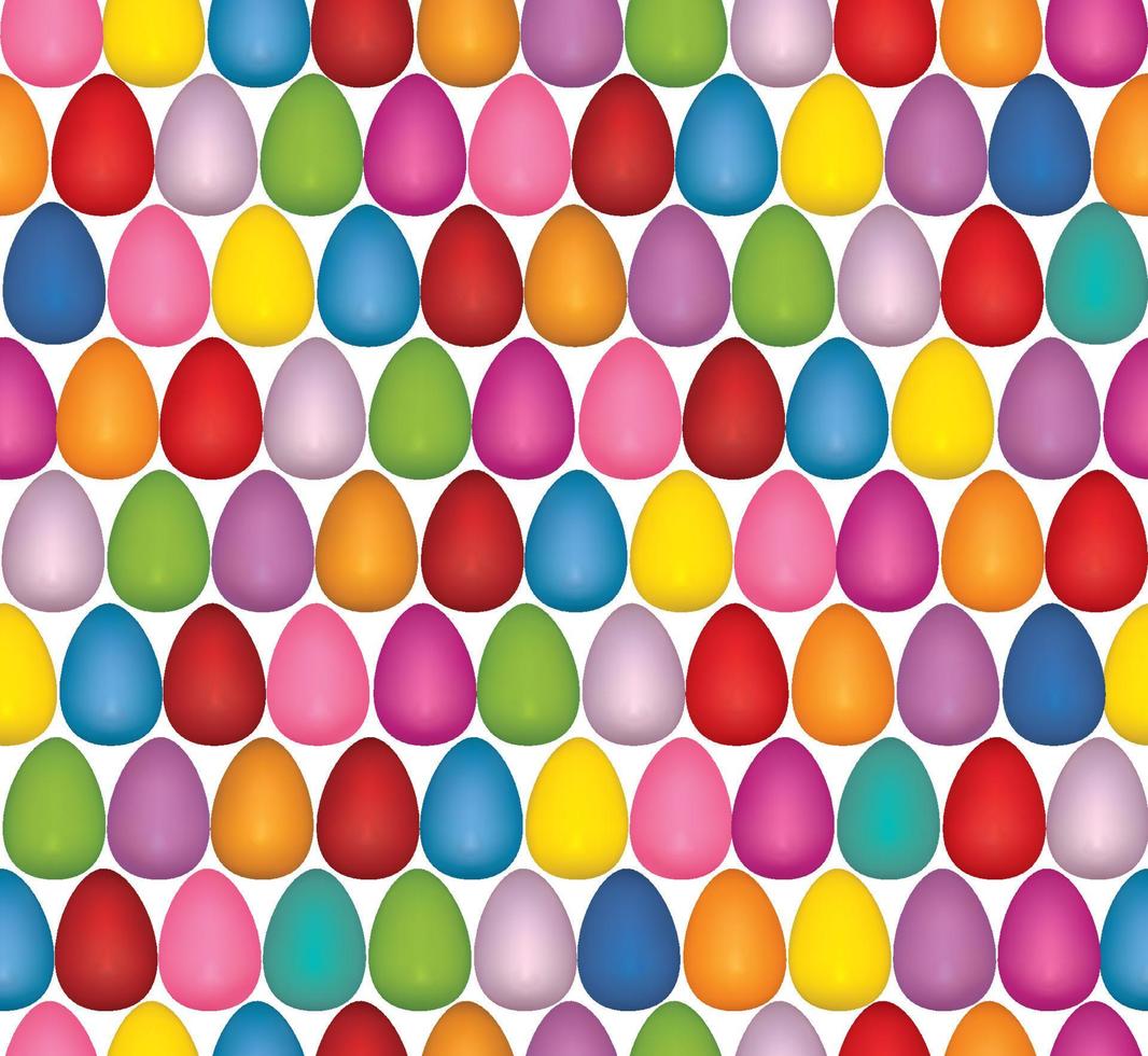 Easter egg seamless pattern. Festive spring holiday background  for printing on fabric, paper for scrapbooking, gift wrap and wallpapers. vector
