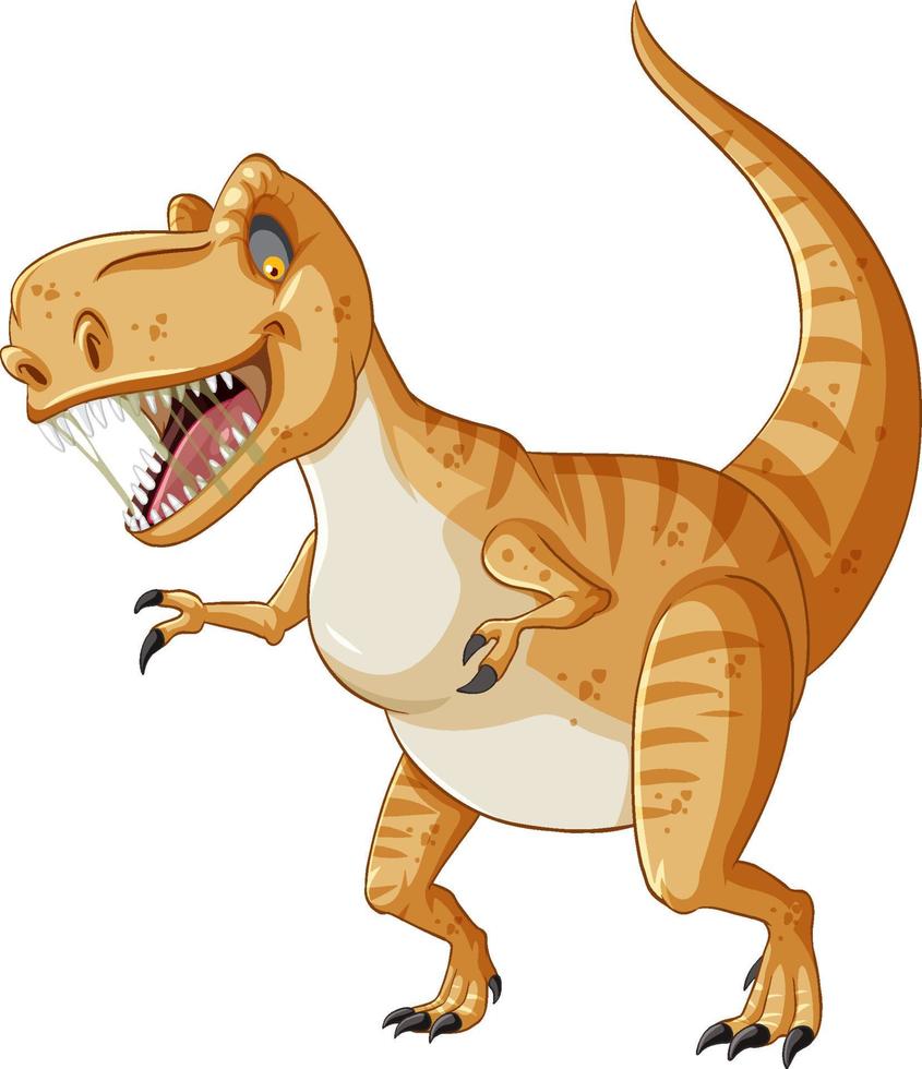 tiranosaurio rex o t rex en estilo de dibujos animados vector