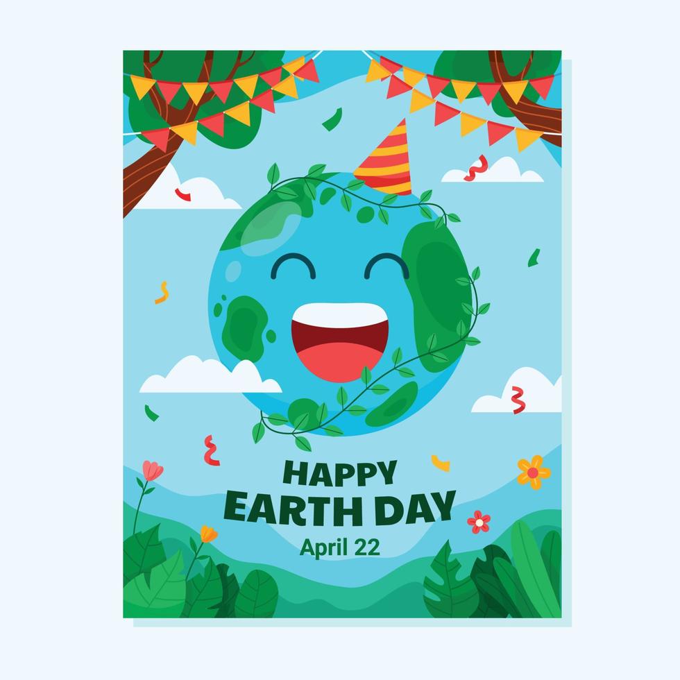 Happy Celebrating Earth Day vector
