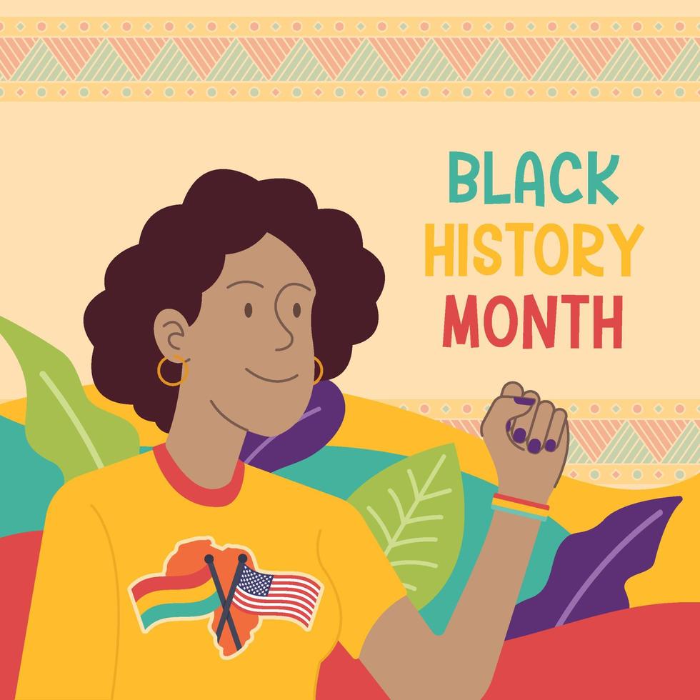 Black History Month Concept Background vector