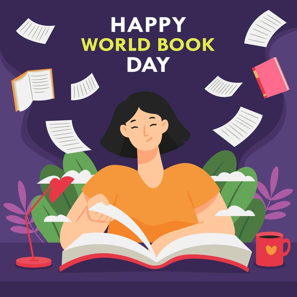 World Book Day Concept vector