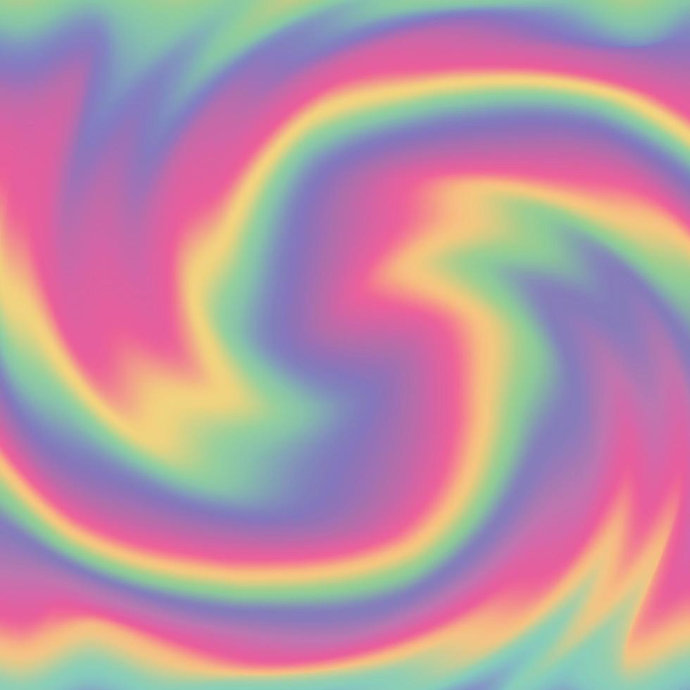 Swirly Holographic Background vector