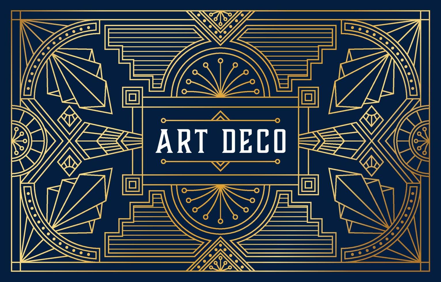 Art Deco Style Background Template vector