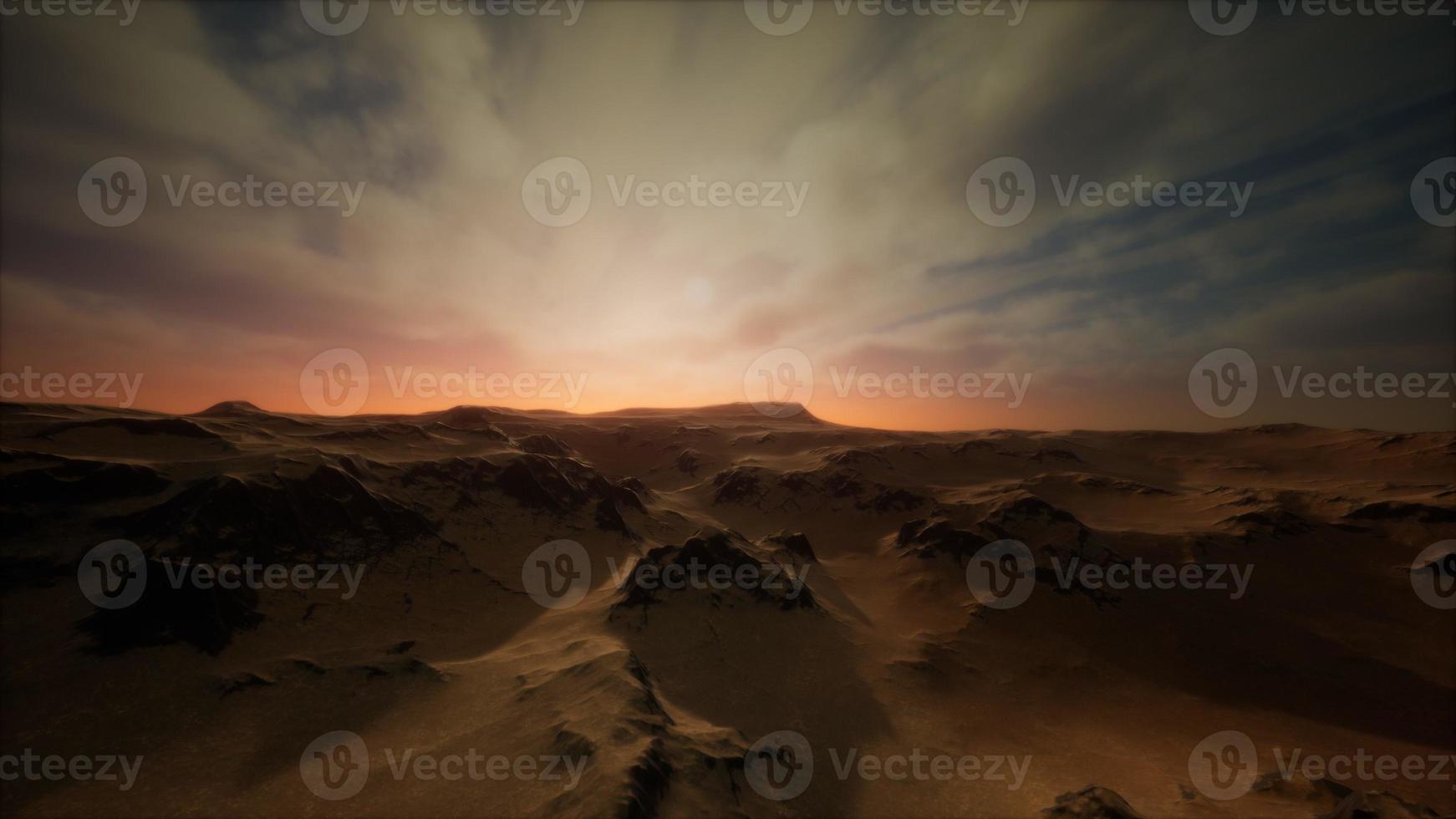 desert storm in sand desert photo