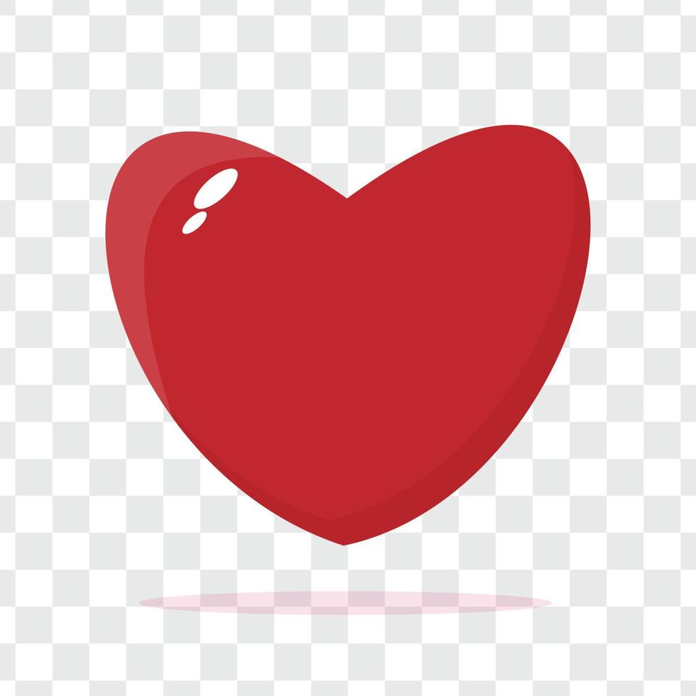 Set of vector sweet hearts with Realistic heart isolated style