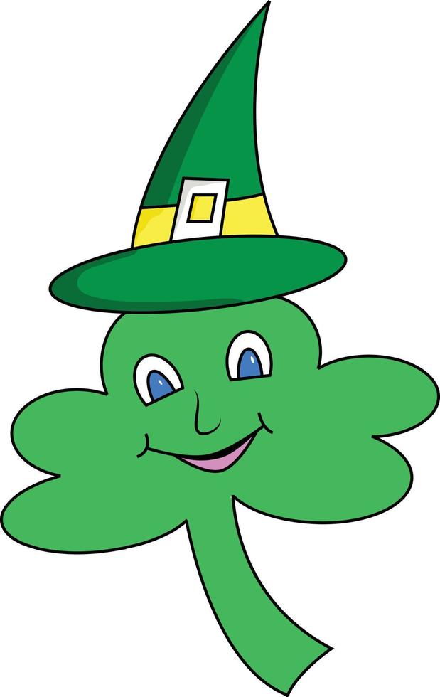 Imagen de vector de icono de personaje irlandés duende