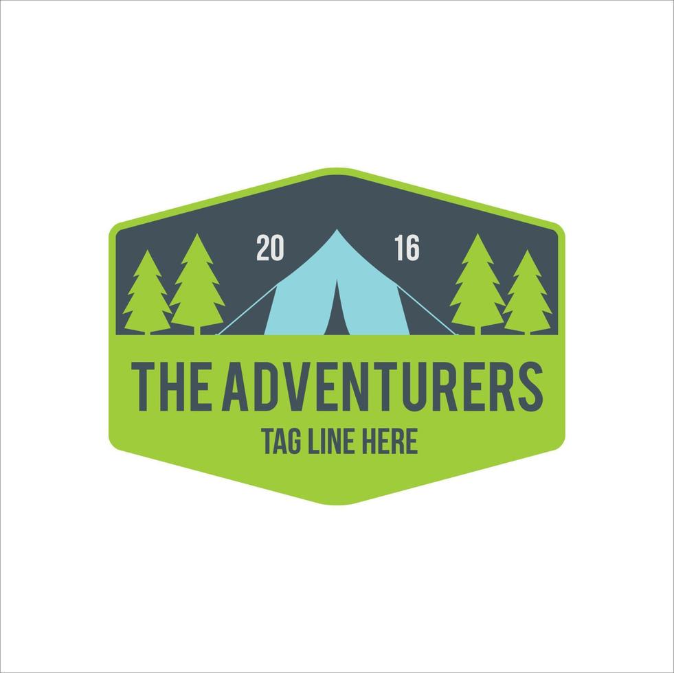 camping design and adventure in mountain nature vector