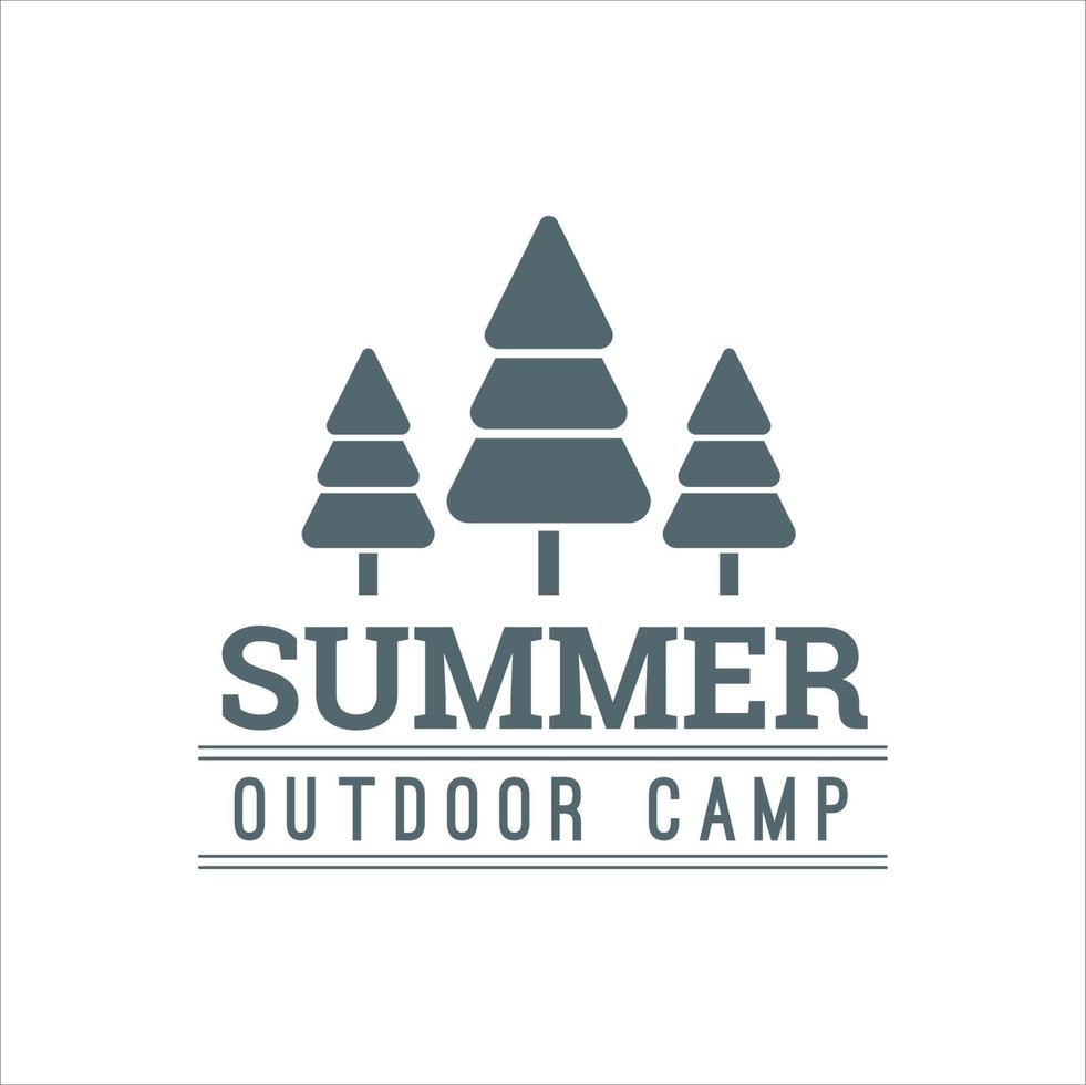 camping design and adventure in mountain nature vector