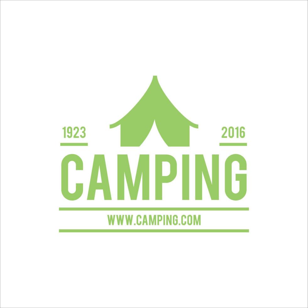 diseño de camping y aventura en la naturaleza de montaña vector