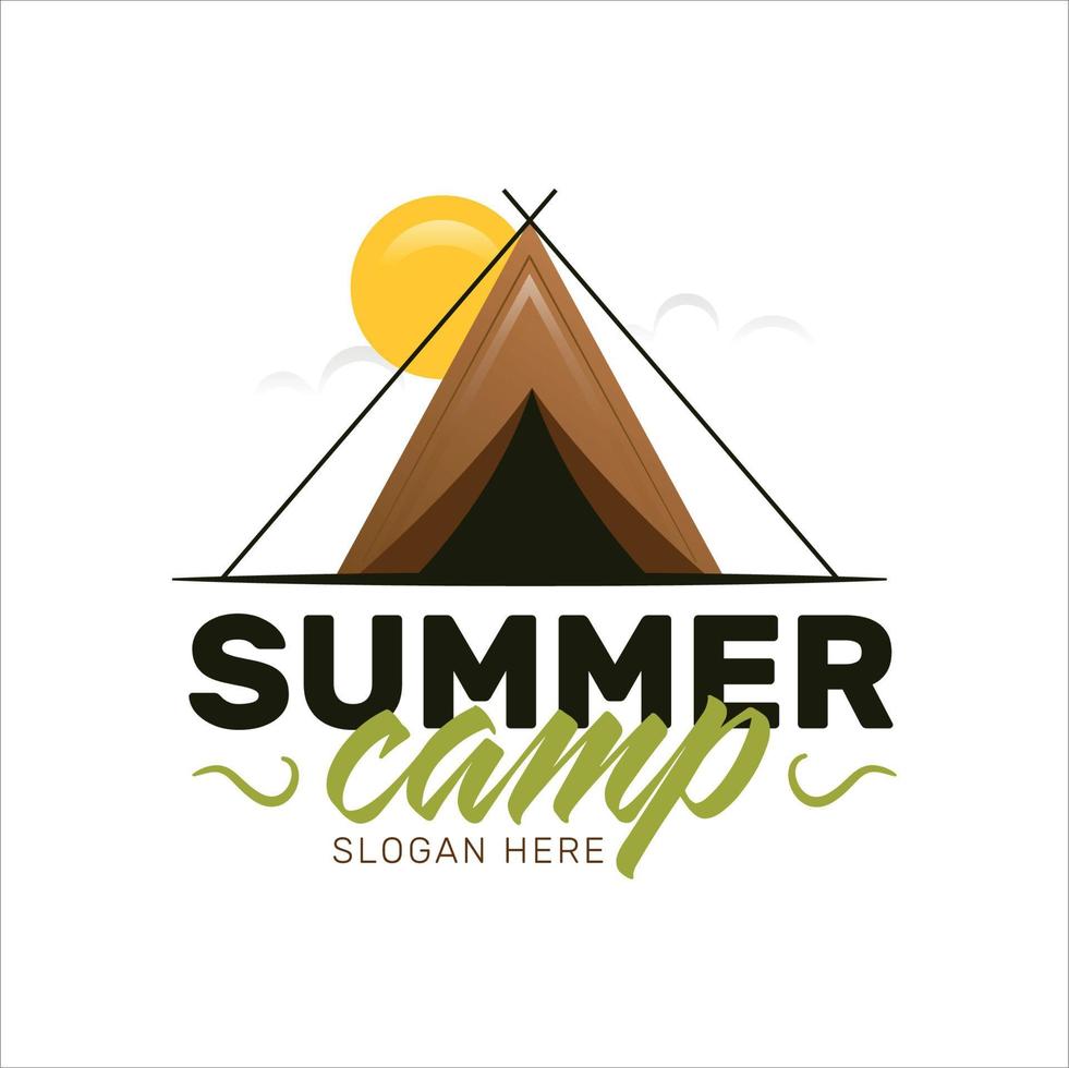 camping design and adventure in mountain nature vector