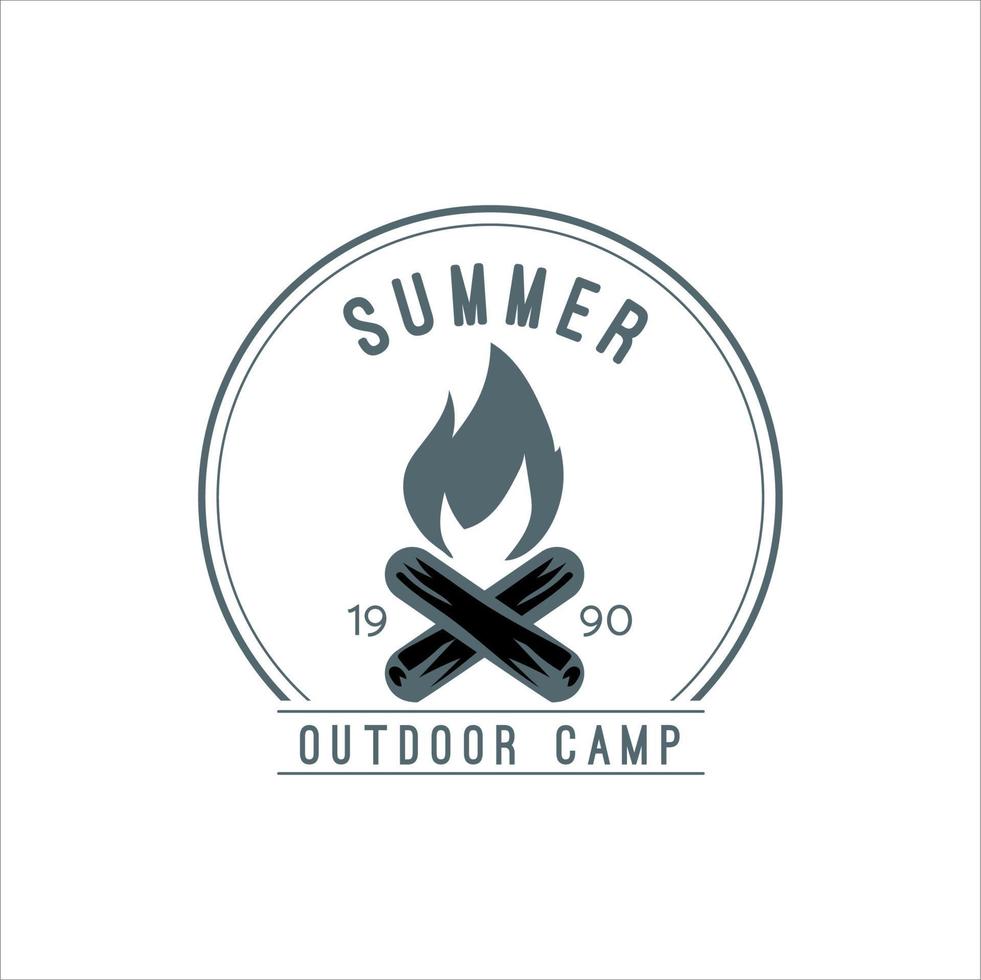 camping design and adventure in mountain nature vector