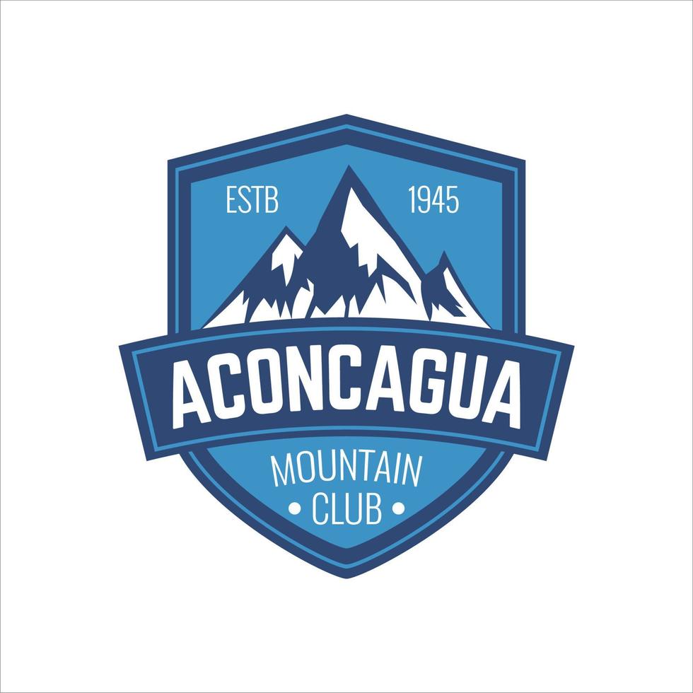 simple business logo about adventure in mountain nature,camping and survival vector