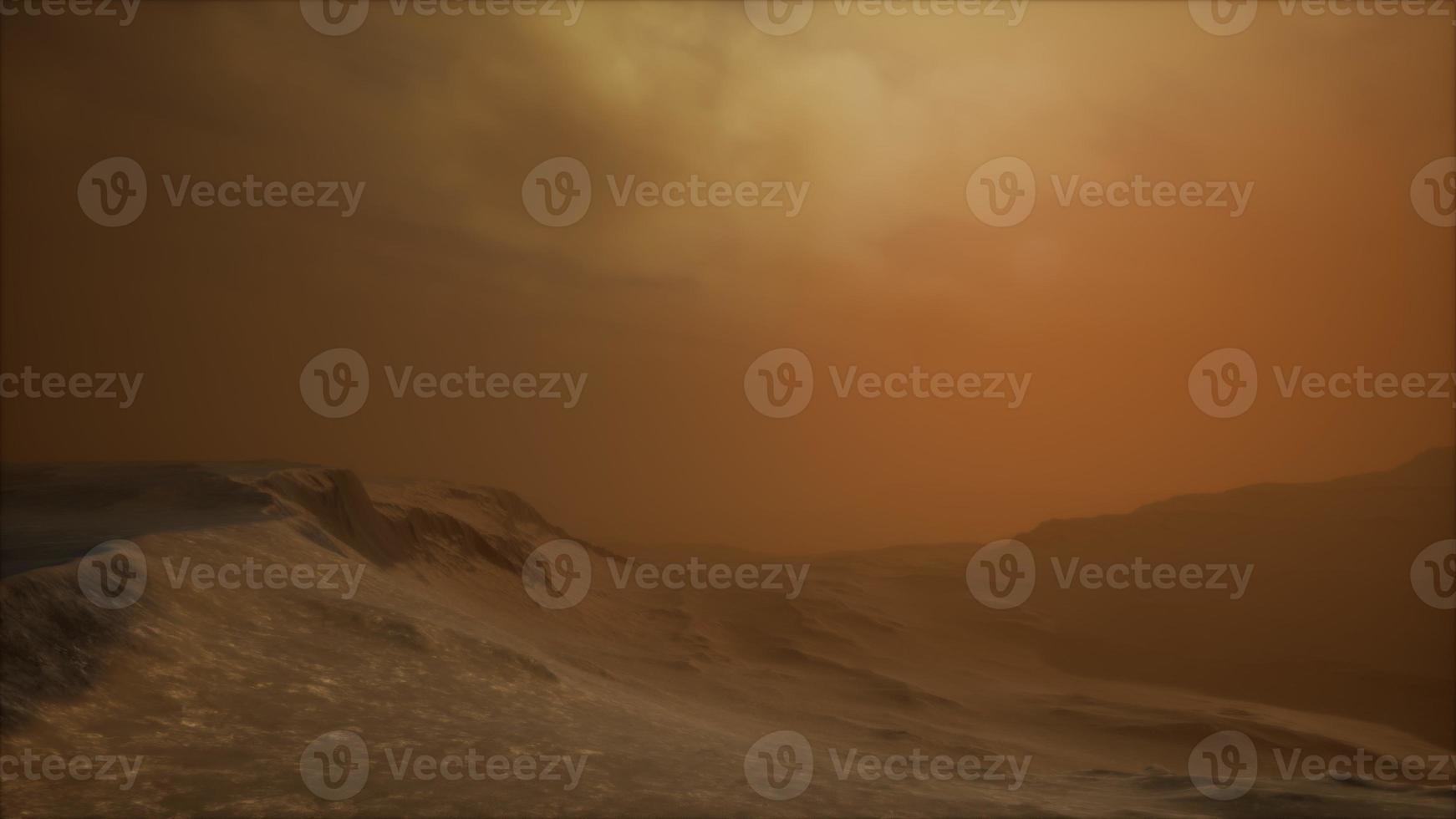 8K Sandstorm in desert at sunset photo