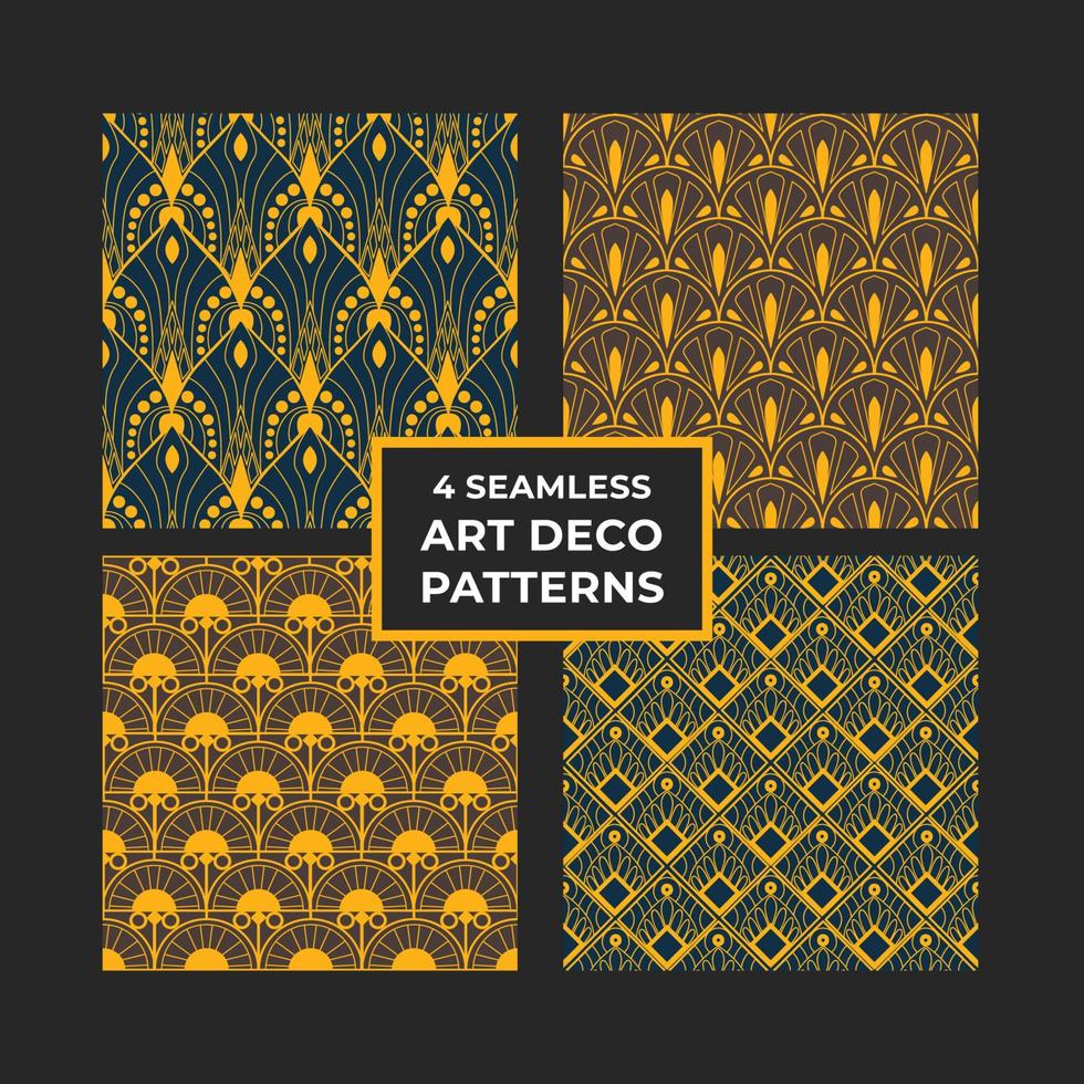 Seamless Art Deco Background vector