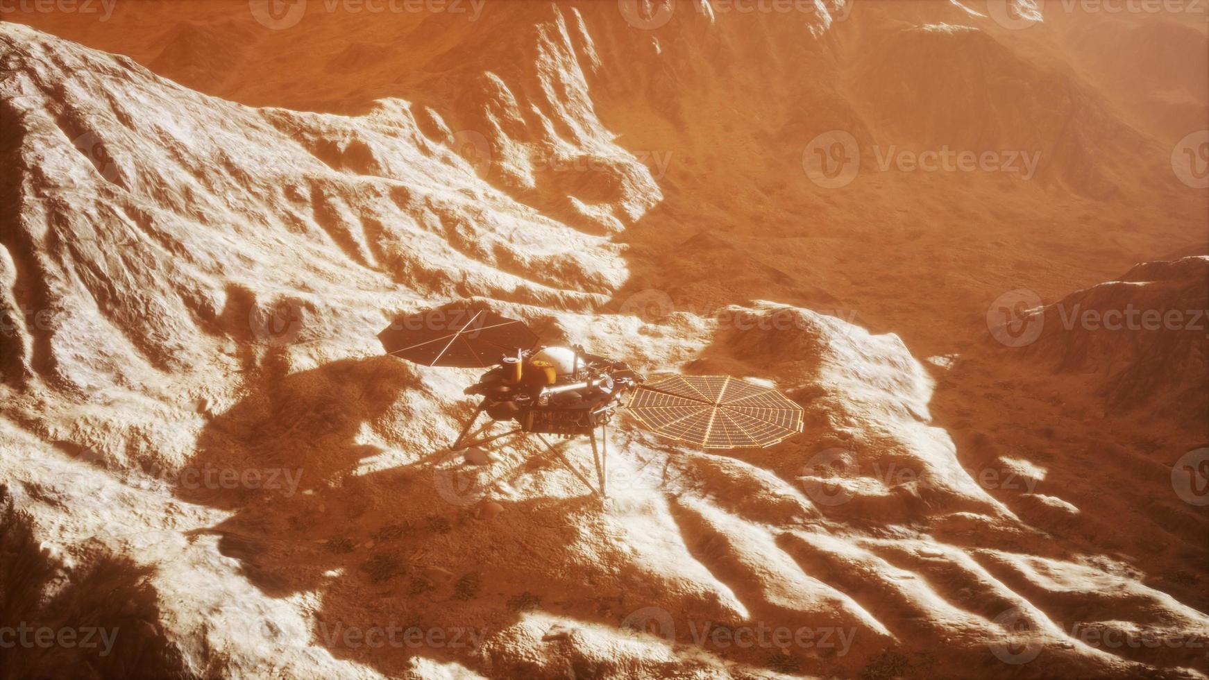 Insight Mars exploring the surface of red planet photo
