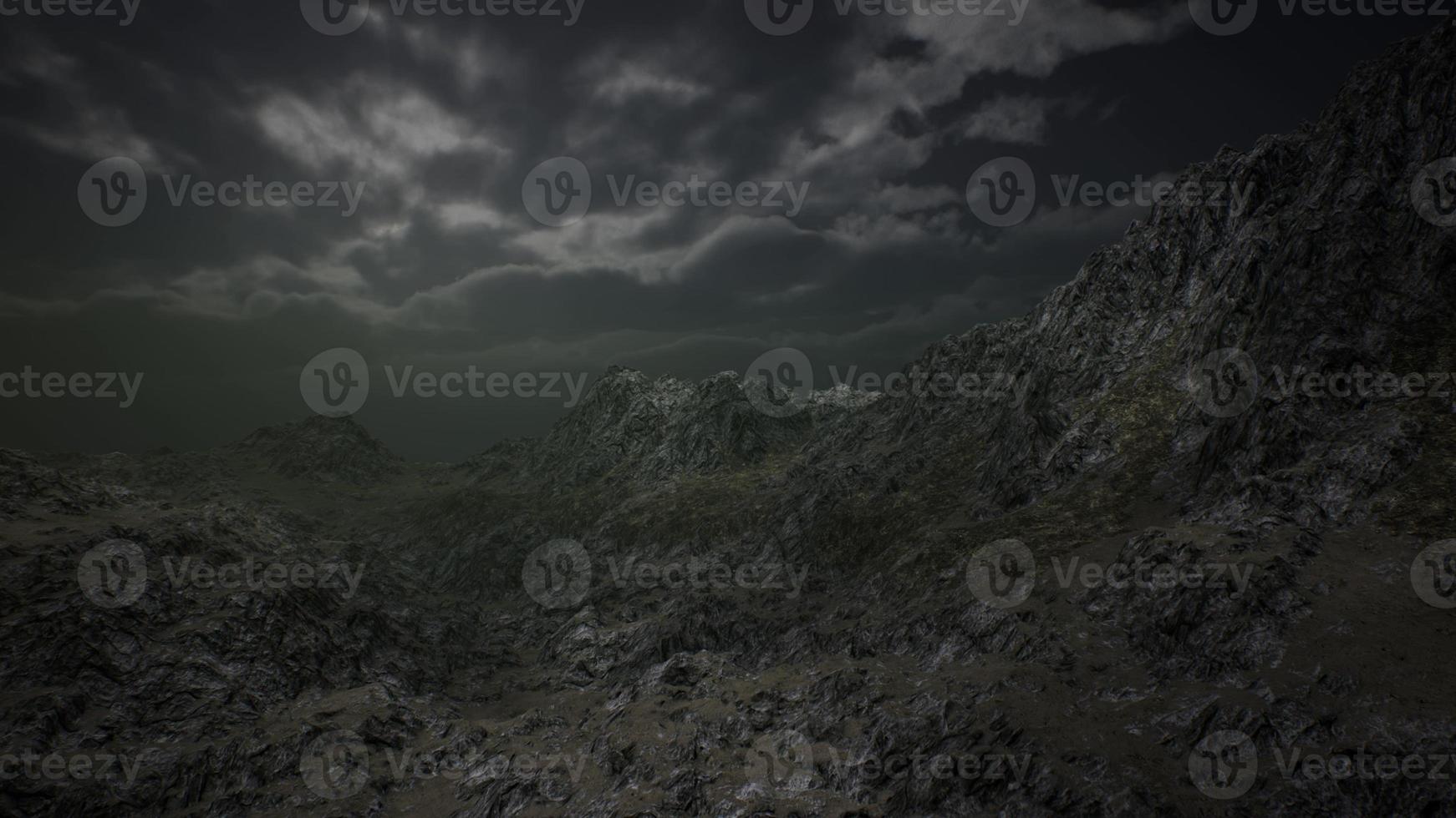 View from the Mountain in a Storm photo