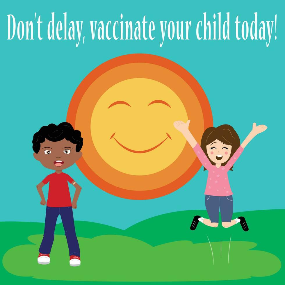 Vaccinate your child today vector