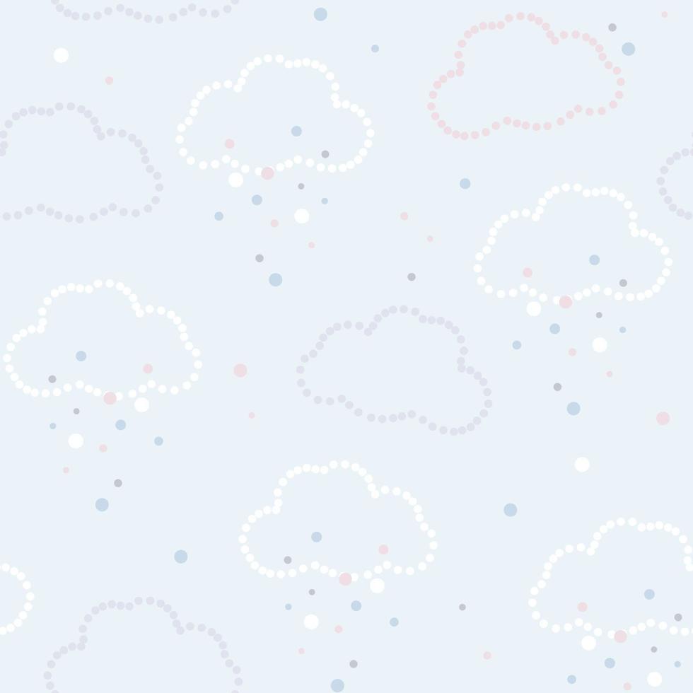 Cloud sky seamless pattern Print vector