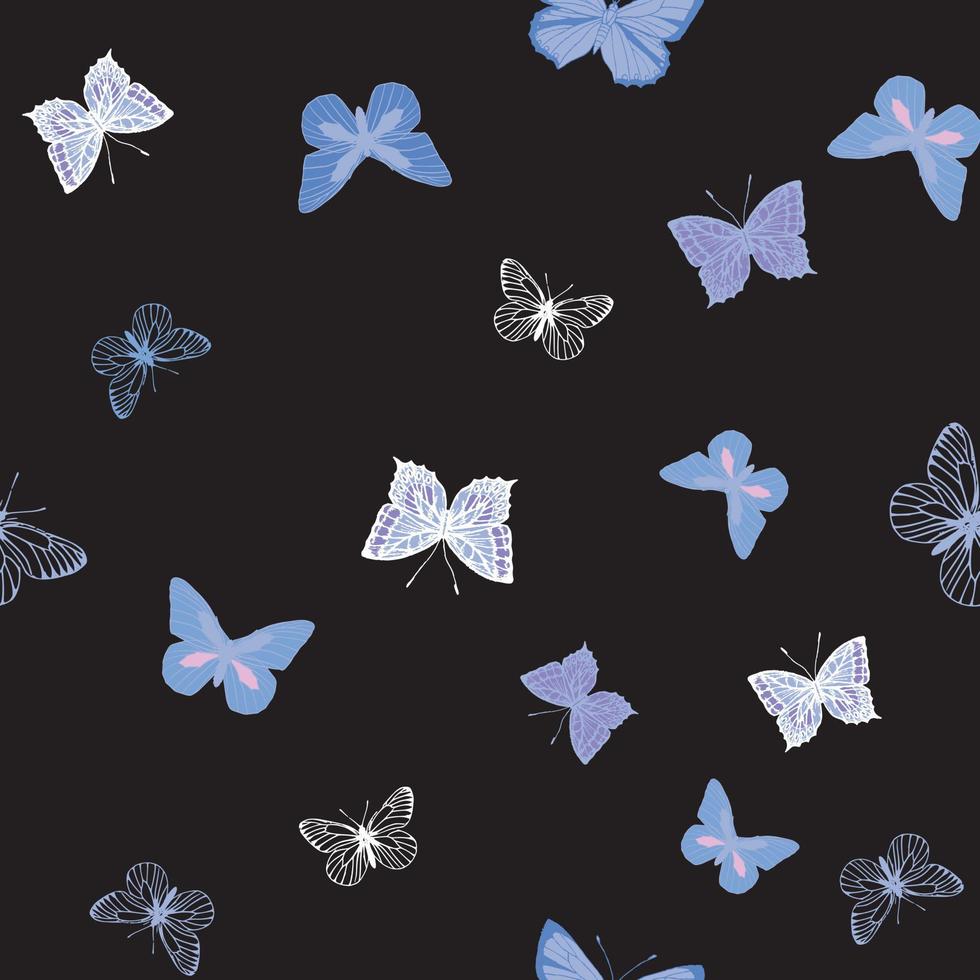 Butterflies seamless repeat pattern Print 5844943 Vector Art at Vecteezy